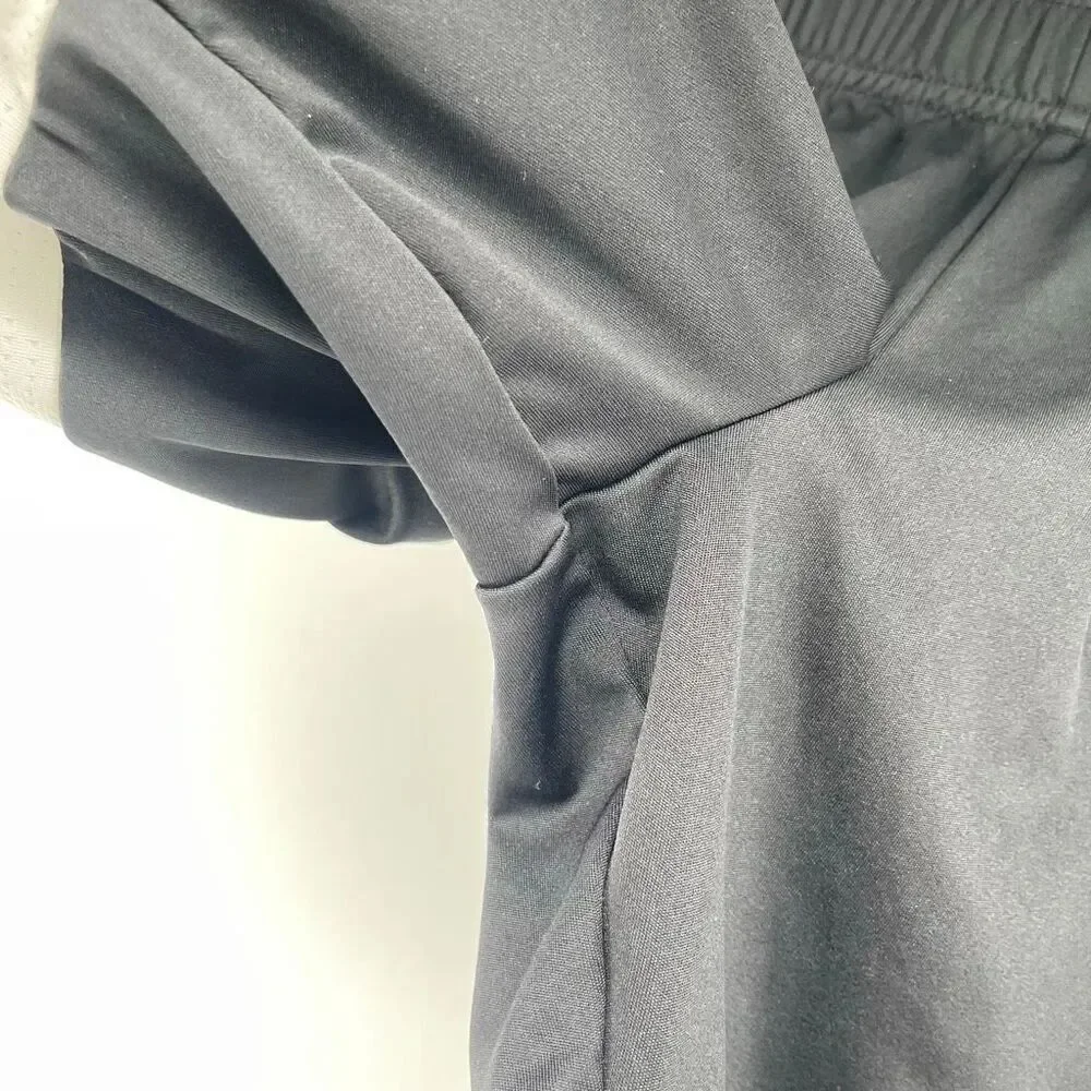 Adidas AeroReady Boys Black White Athletic Shorts Small Activewear Gym Shorts